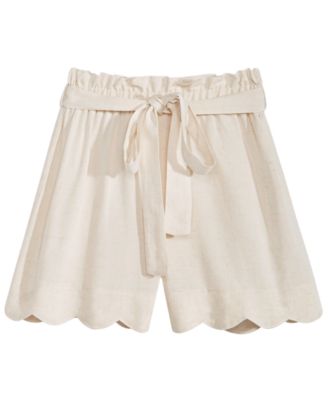 girls linen shorts