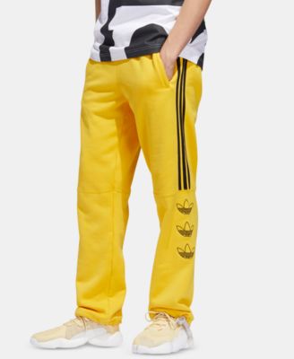 yellow adidas jogging pants