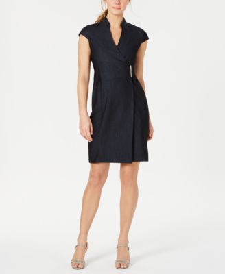 wrap dress calvin klein