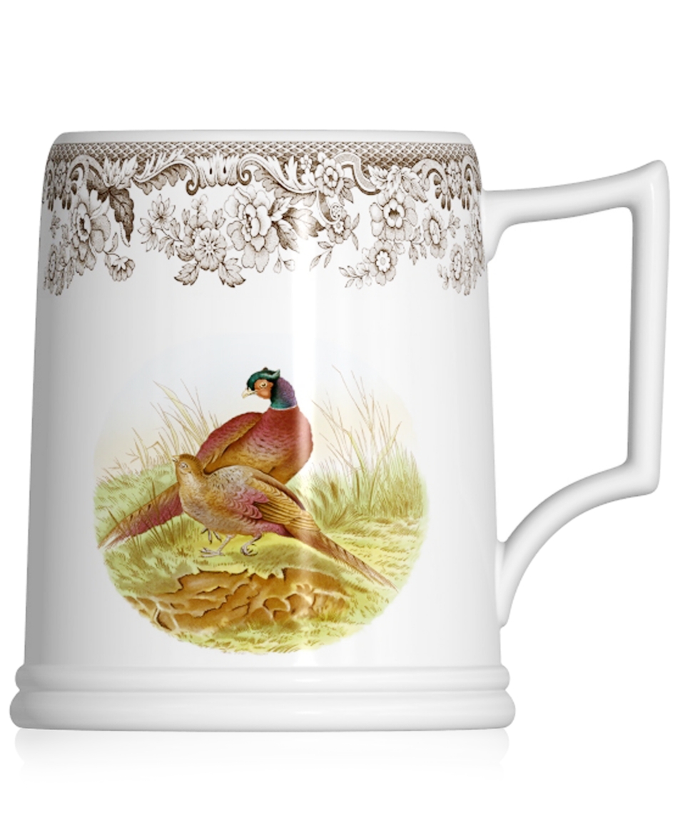 Spode Dinnerware, Woodland Tankard Beer Mug Pheasant