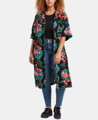 macys plus size kimono