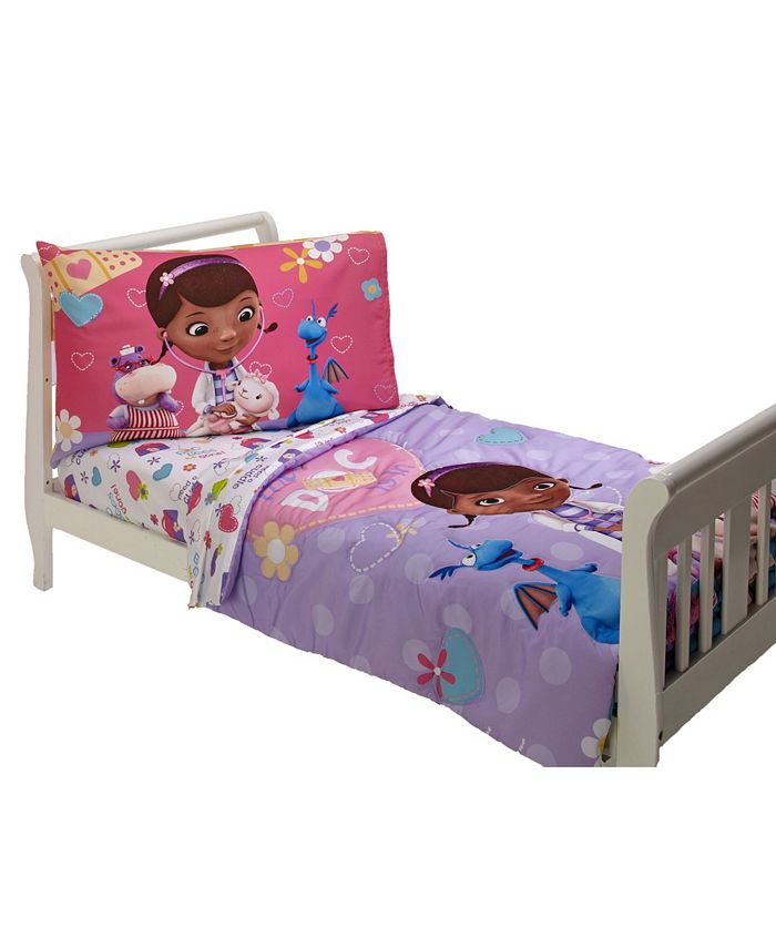 Disney Doc Mcstuffin The Doc Is In 4 Piece Toddler Bed Set Reviews Comforter Sets Bed Bath Macy S