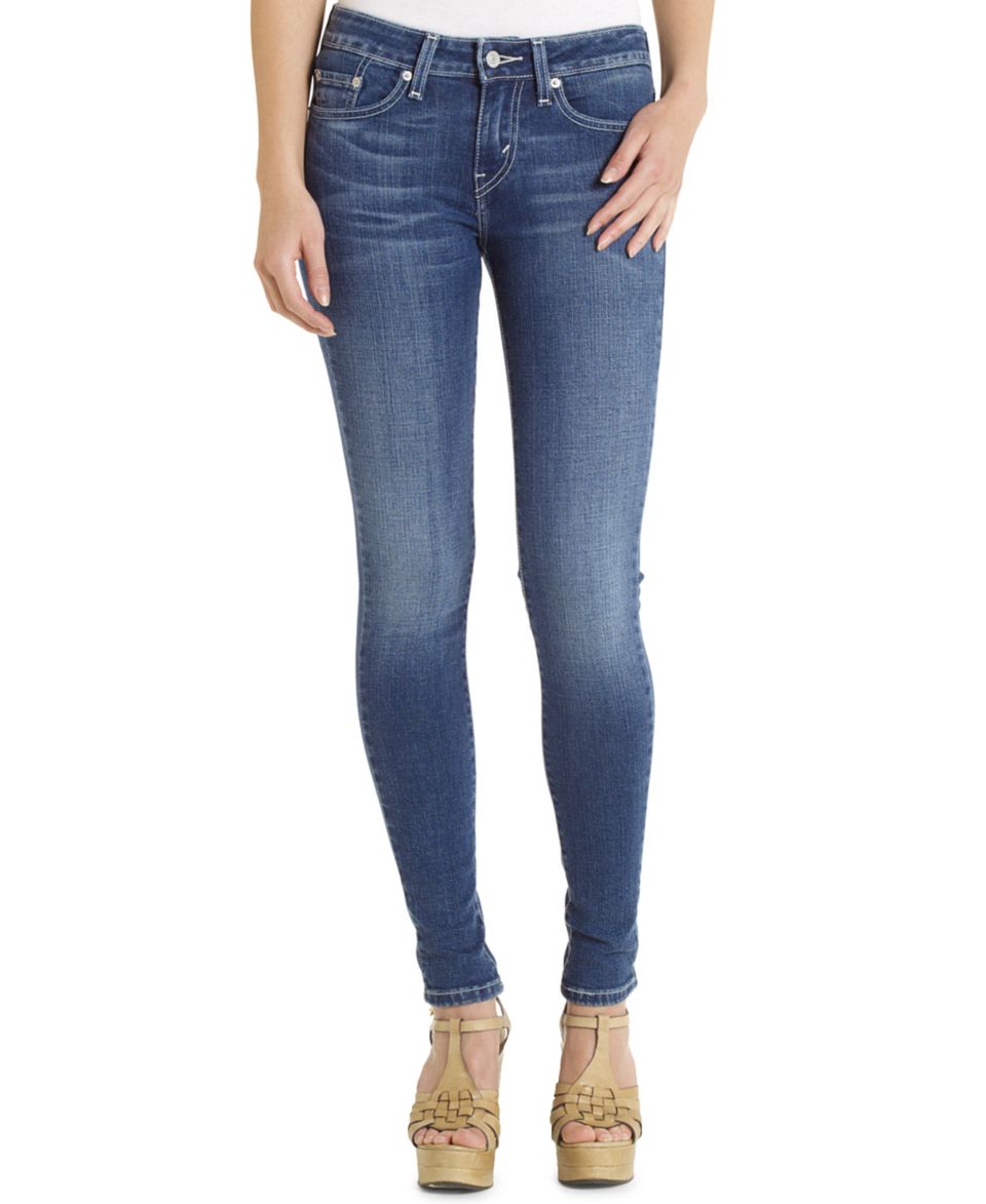 Levis Juniors Jeans, 535 Denim Leggings Medium Wash