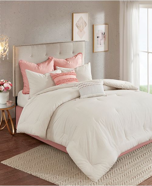 Jla Home Madison Park Elise King 8 Piece Cotton Printed Reversible Comforter Set Reviews Bed In A Bag Bed Bath Macy S