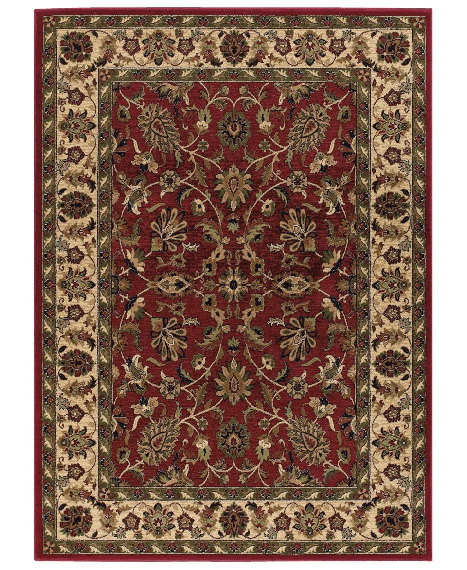 Kenneth Mink Area Rug, Princeton Floral Red 53 x 74   Rugs   