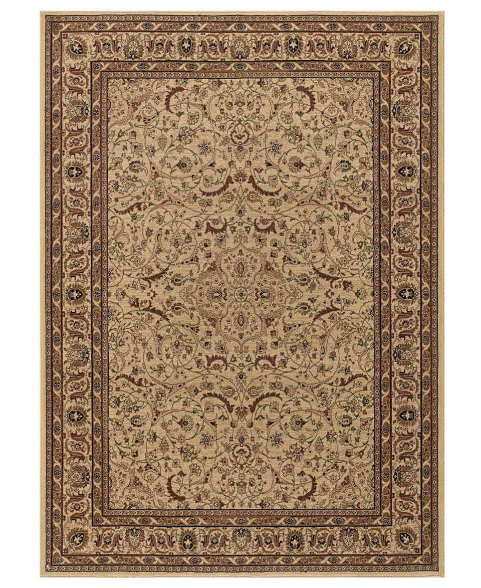 Ralph Lauren Area Rug, Caladonia LRL1739 1120 Winter Cream 8 X 11