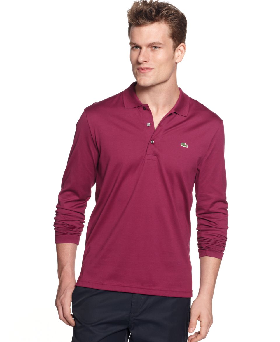 Lacoste Polo, Core Long Sleeve Pique Polo   Mens Polos