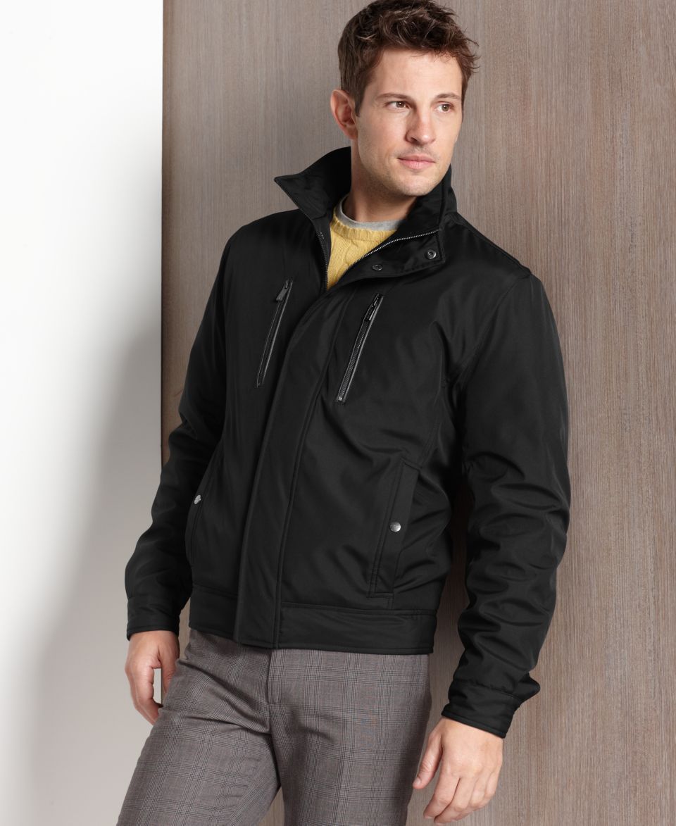 Michael Kors Jacket, Alameda Aviator Jacket with Bib   Mens Coats