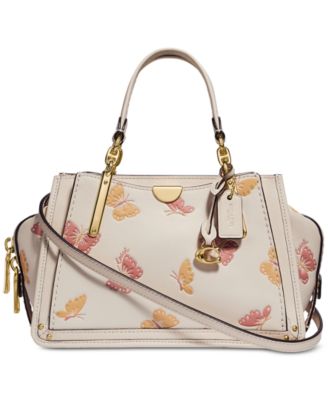 coach butterfly appliqué leather dreamer satchel