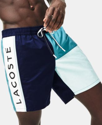 lacoste men's swim trunks