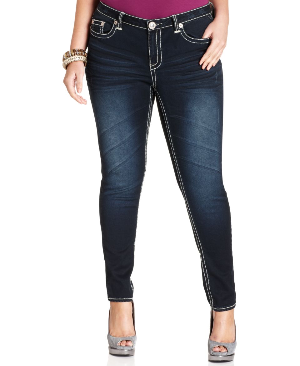 Hydraulic Plus Size Jeans, Bailey Skinny, Dark Wash   Plus Size Jeans