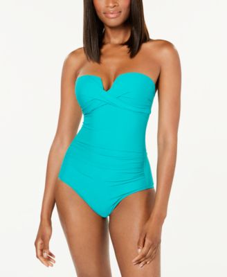 macy's calvin klein one piece bathing suit