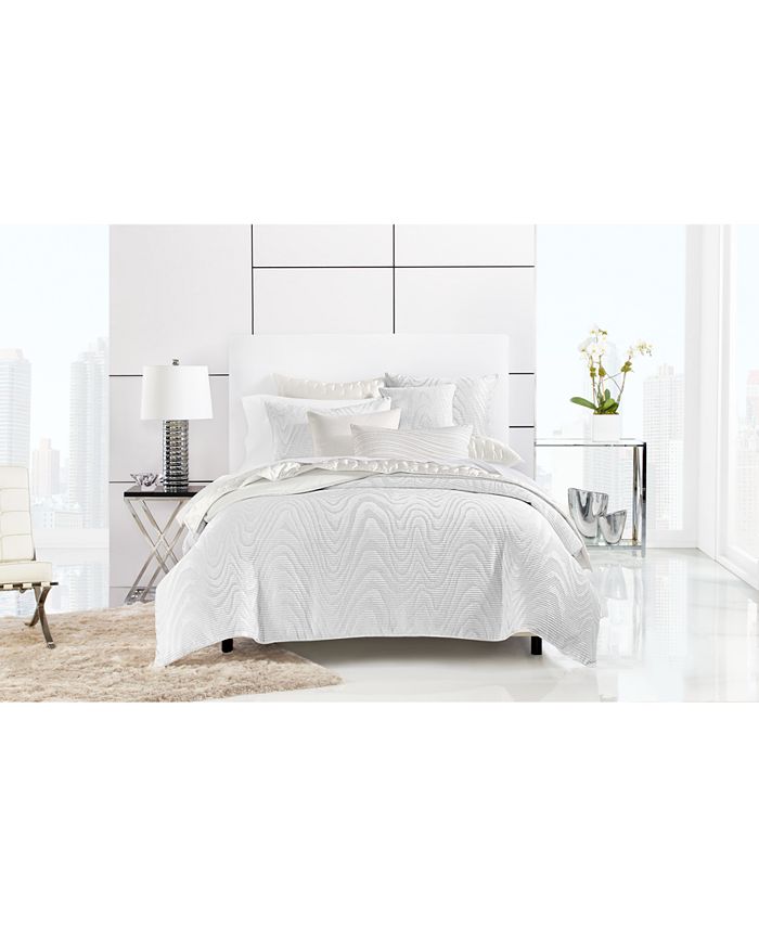 Hotel Collection CLOSEOUT! Moire King Duvet Cover, Created for Macy's