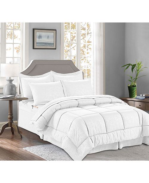 Elegant Comfort 6 Piece Bamboo Bed In A Bag Comforter Set Includes Bed Sheet Set With Double Sided Storage Pockets Twin Twin Xl Reviews Bed In A Bag Bed Bath Macy S