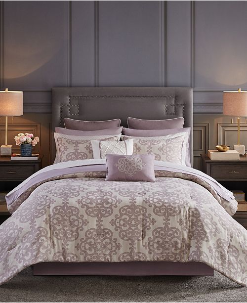 Jla Home Madeline Queen 16 Piece Jacquard Complete Bedding Set With 2 Sheet Sets Reviews Bed In A Bag Bed Bath Macy S