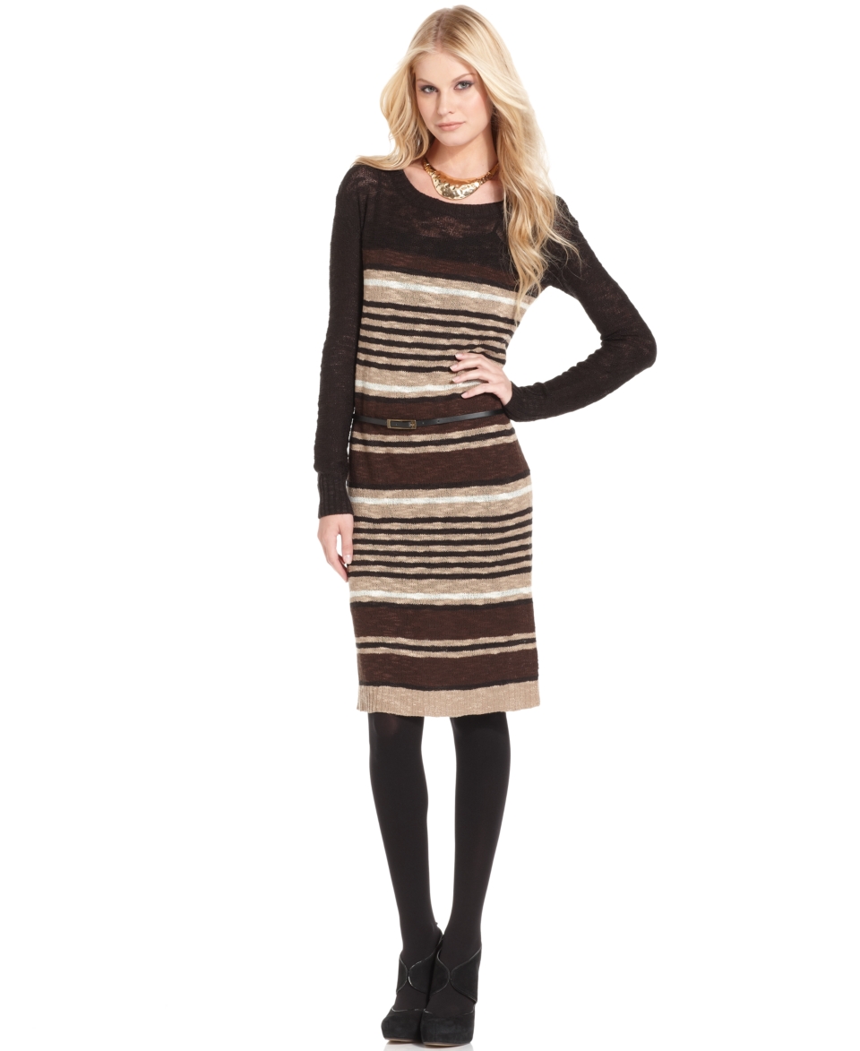 quarter sleeve belted cowl neck sweater dress orig $ 58 00 24 99