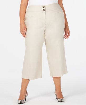 macys plus size capris
