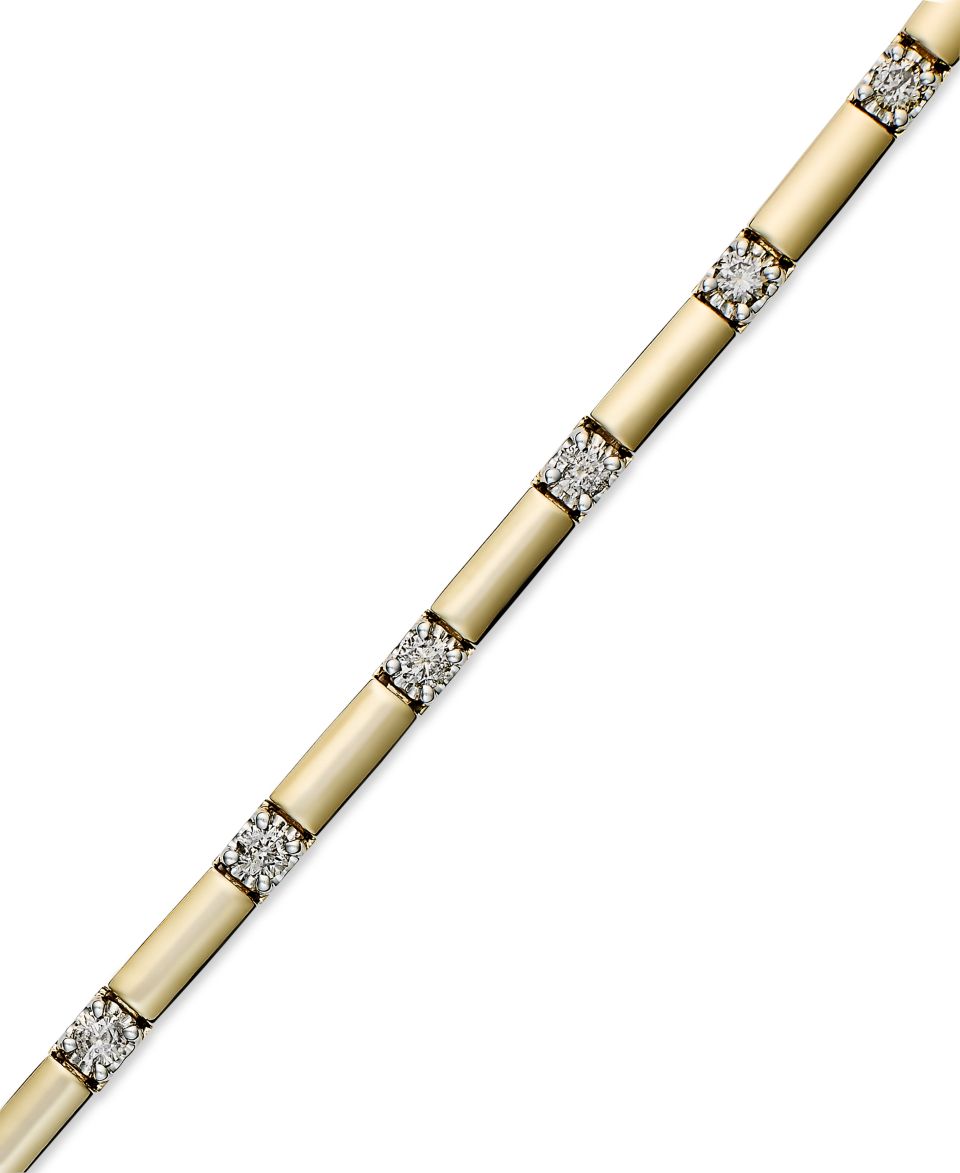 Diamond Bracelet, 14k White Gold Diamond (2 ct. t.w.)   Bracelets   Jewelry & Watches
