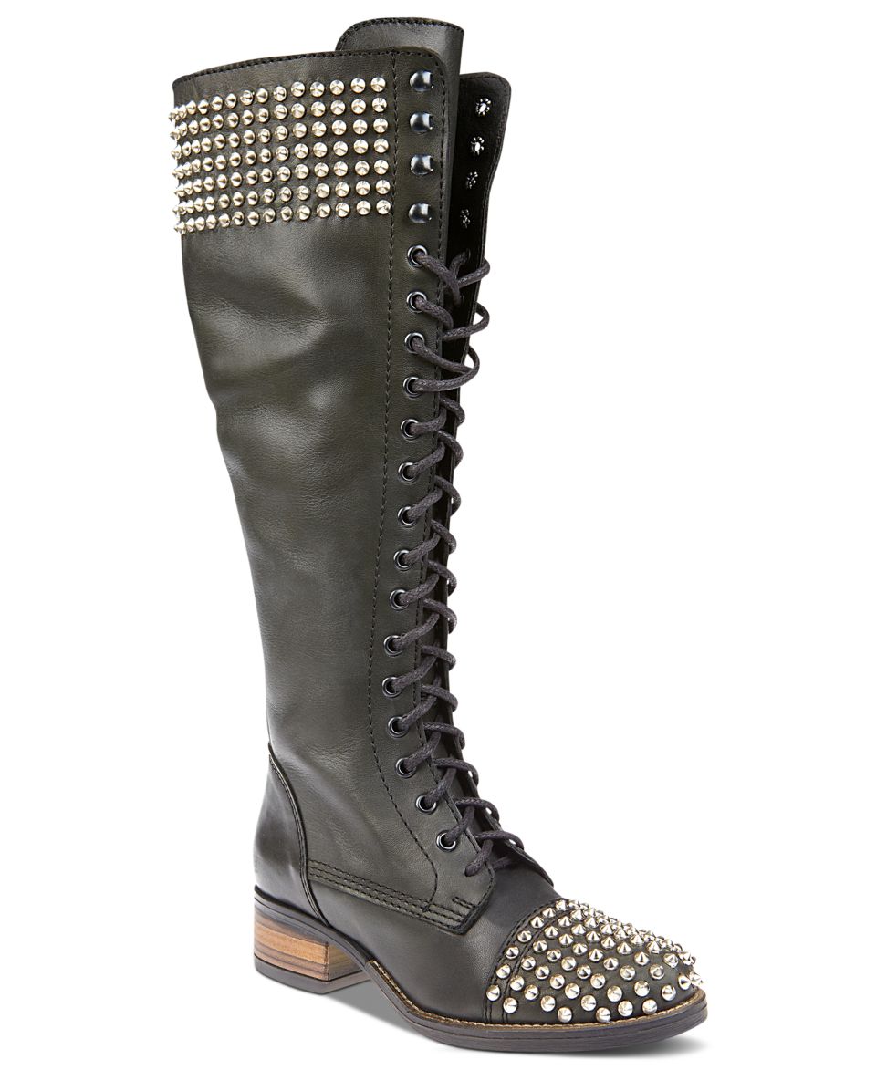 Steve Madden Womens Shoes, Baxter Studded Tall Shaft Boots