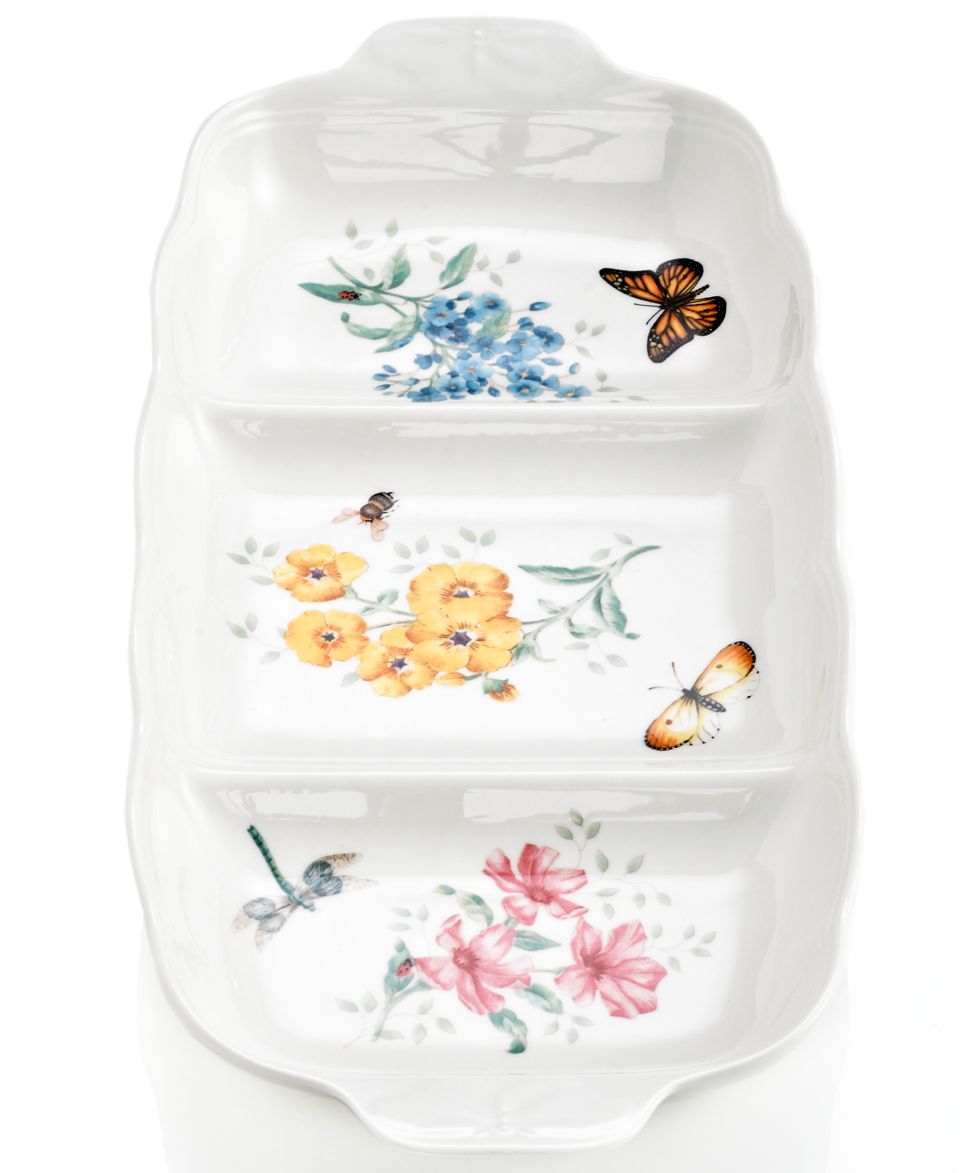 Lenox Dinnerware, Butterfly Meadow 3 Tiered Server   Casual Dinnerware