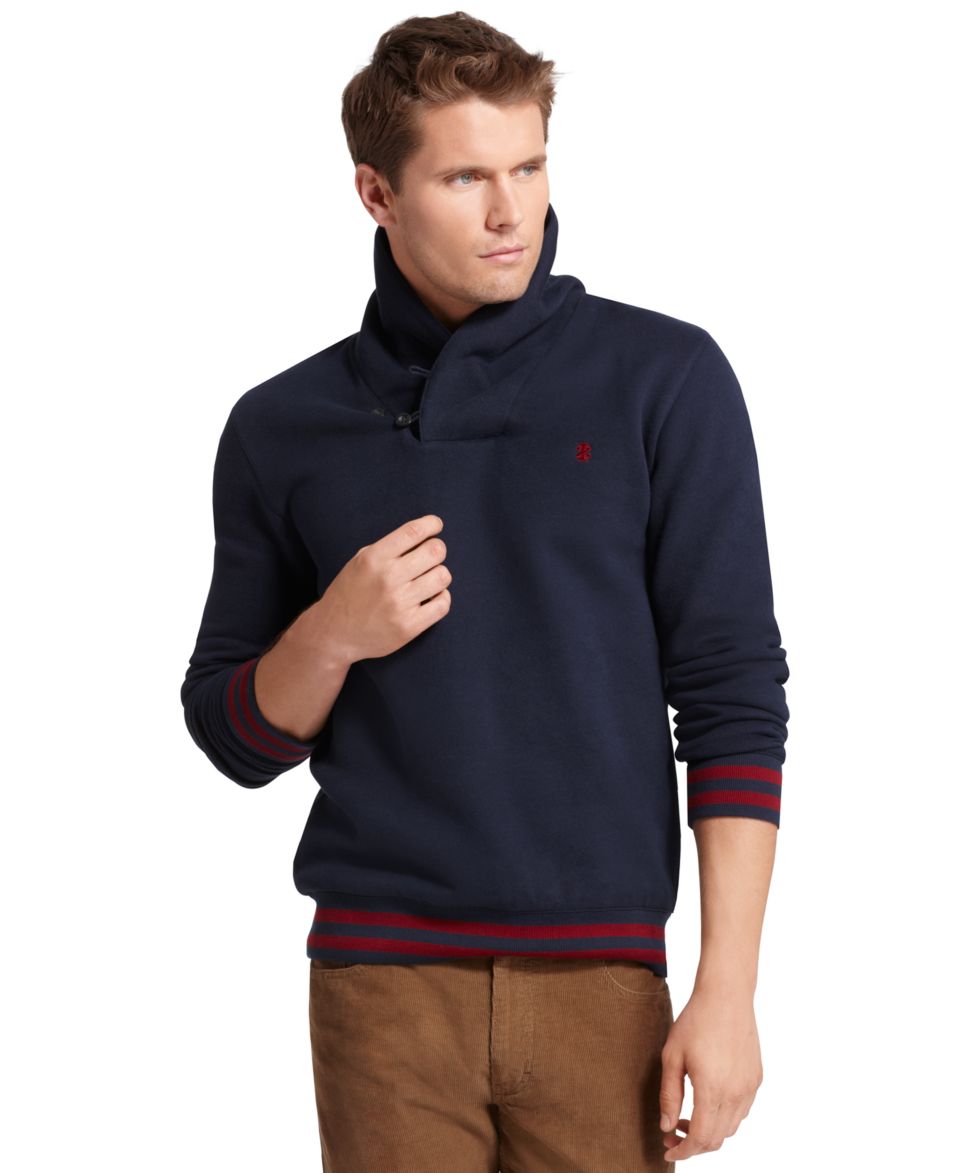 Izod Fleece, American Prep Varsity Fleece Shawl Collar