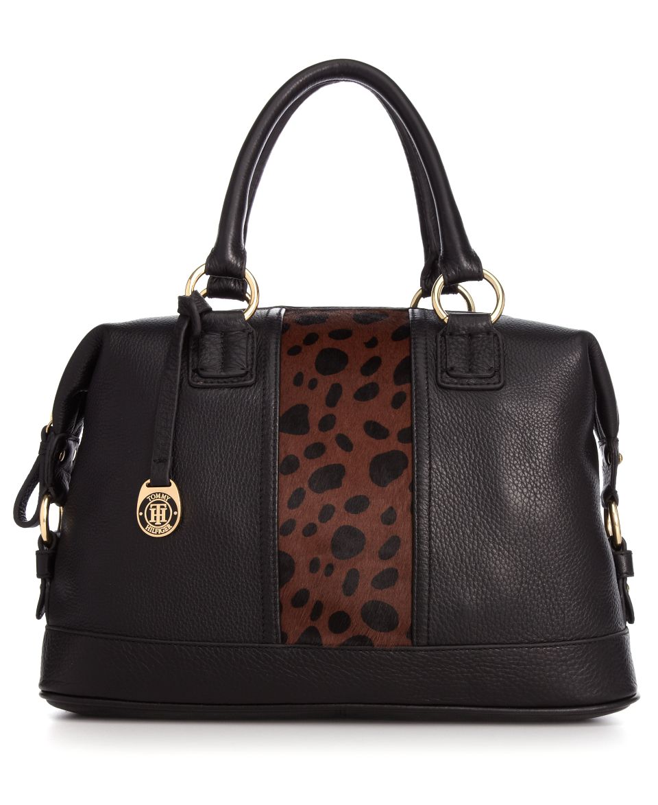 Emma Fox Handbag, Saranac Leopard Haircalf Satchel