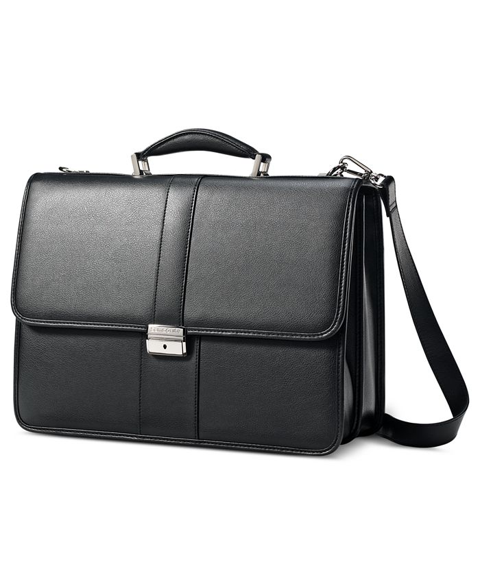 Samsonite Leather Flapover Briefcase & Reviews Laptop Bags