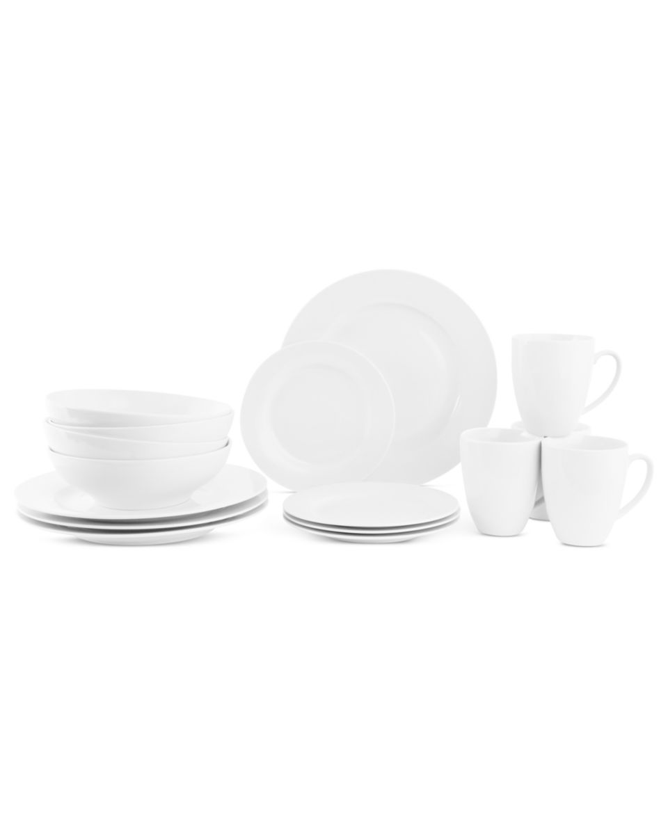 Maxwell & Williams Dinnerware, White Basics Cirque 16 Piece Set