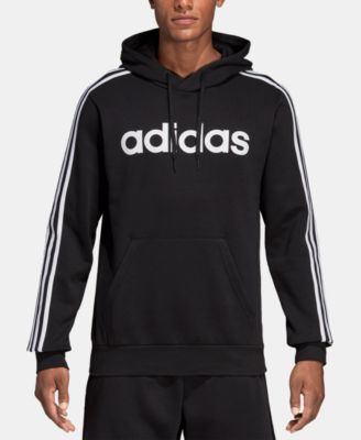 adidas 3 stripes logo over the head hoody mens