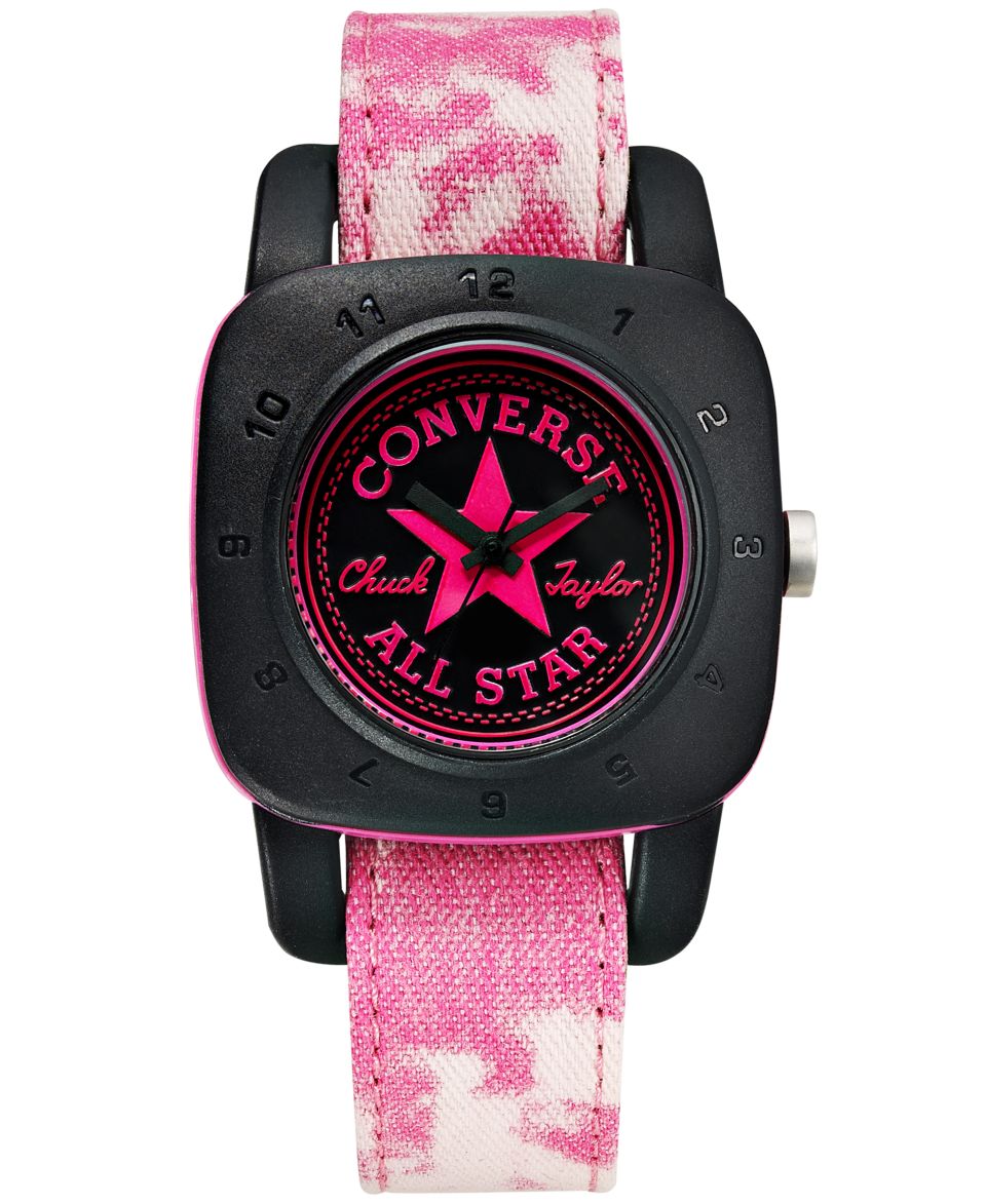 Converse Watch, Unisex 1908 Premium Pink Vintage Wash Canvas Strap