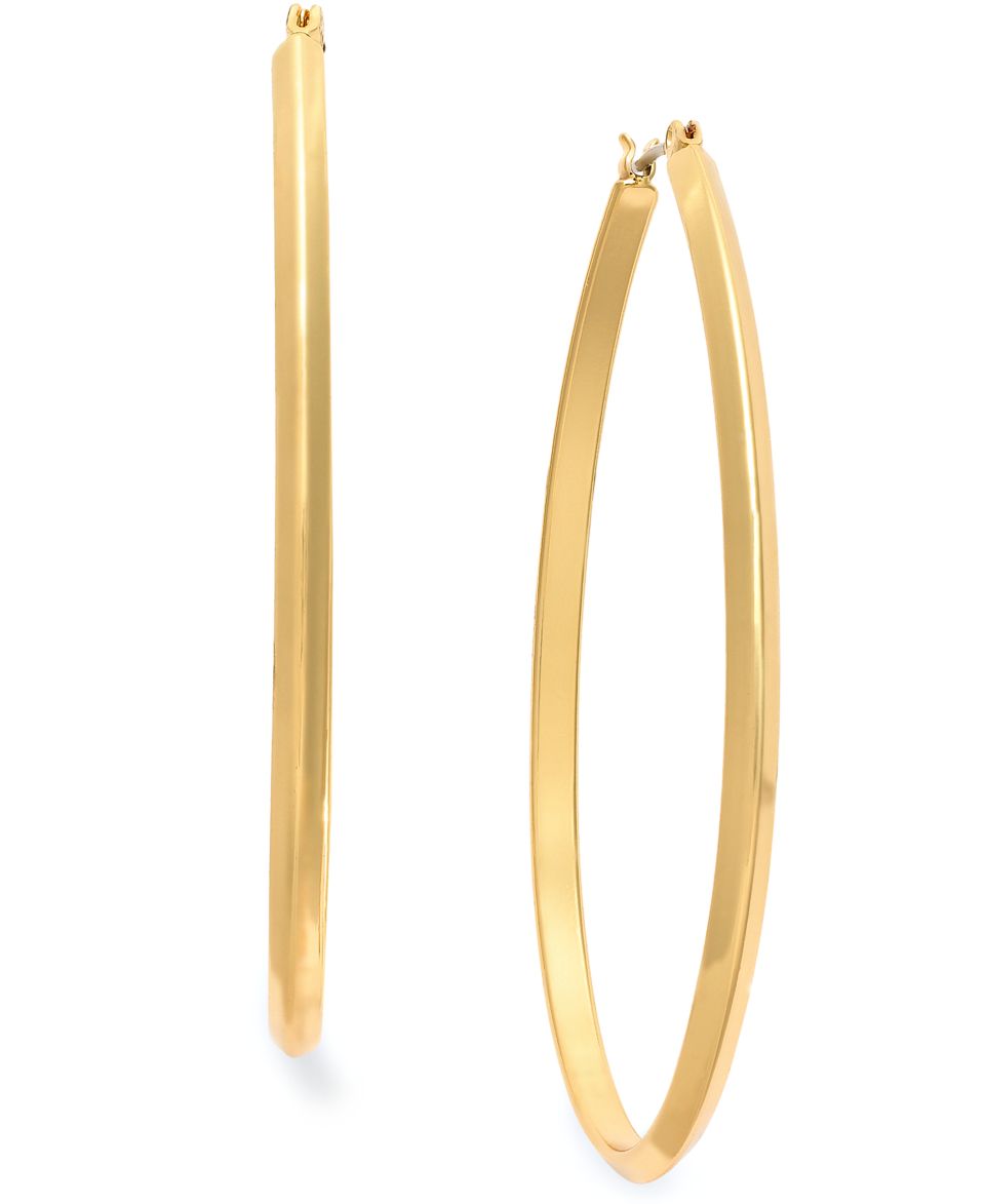 Charter Club Earrings, Gold tone Large Hoop Earrings   Fashion Jewelry