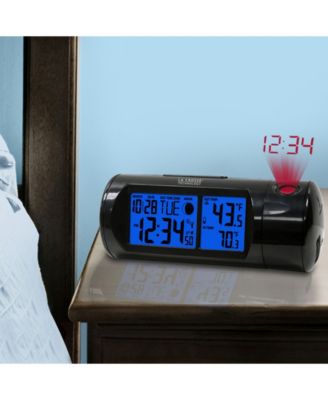 La Crosse Technology Atomic Projection Alarm Clock With Indoor And ...