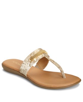 aerosoles gold sandals