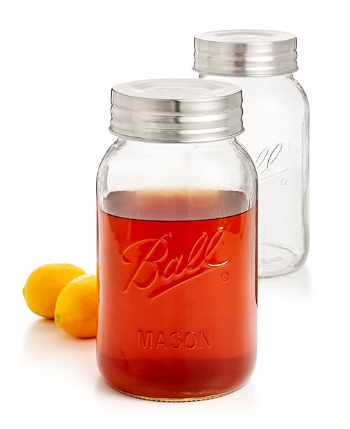 Ball Jar Super Wide Mouth 128 Oz Jars 2 Pc Set Reviews Home Macy S