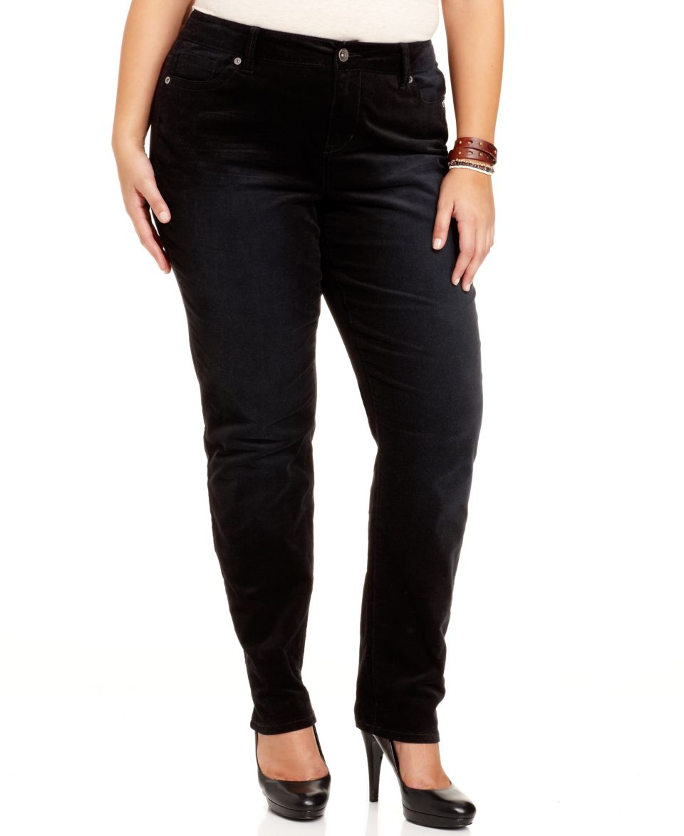 Style&co. Plus Size Jeans, Tummy Control Slim Leg, Faith Wash