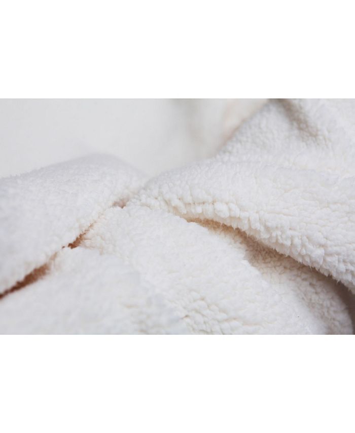 Ac Pacific Luxury Cozy Soft Square Quilted Fleece Throw Blanket Reviews Blankets Throws Bed Bath Macy S