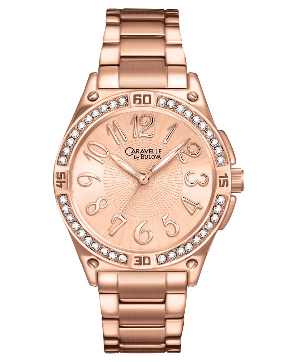 Caravelle by Bulova Watch, Womens 50th Anniversary Rose Gold Tone