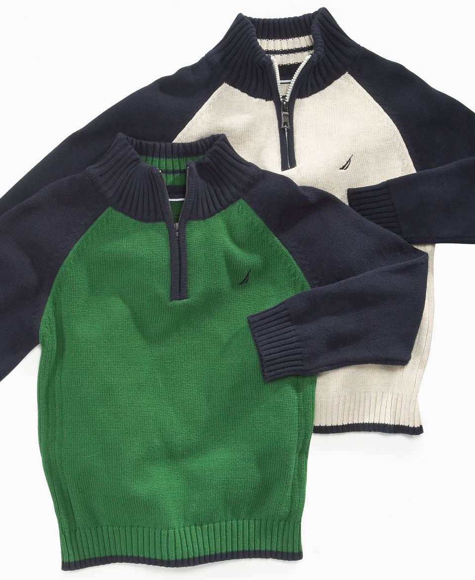 Hilfiger Kids Sweater, Boys Roy Half Zip   Kids Boys 8 20