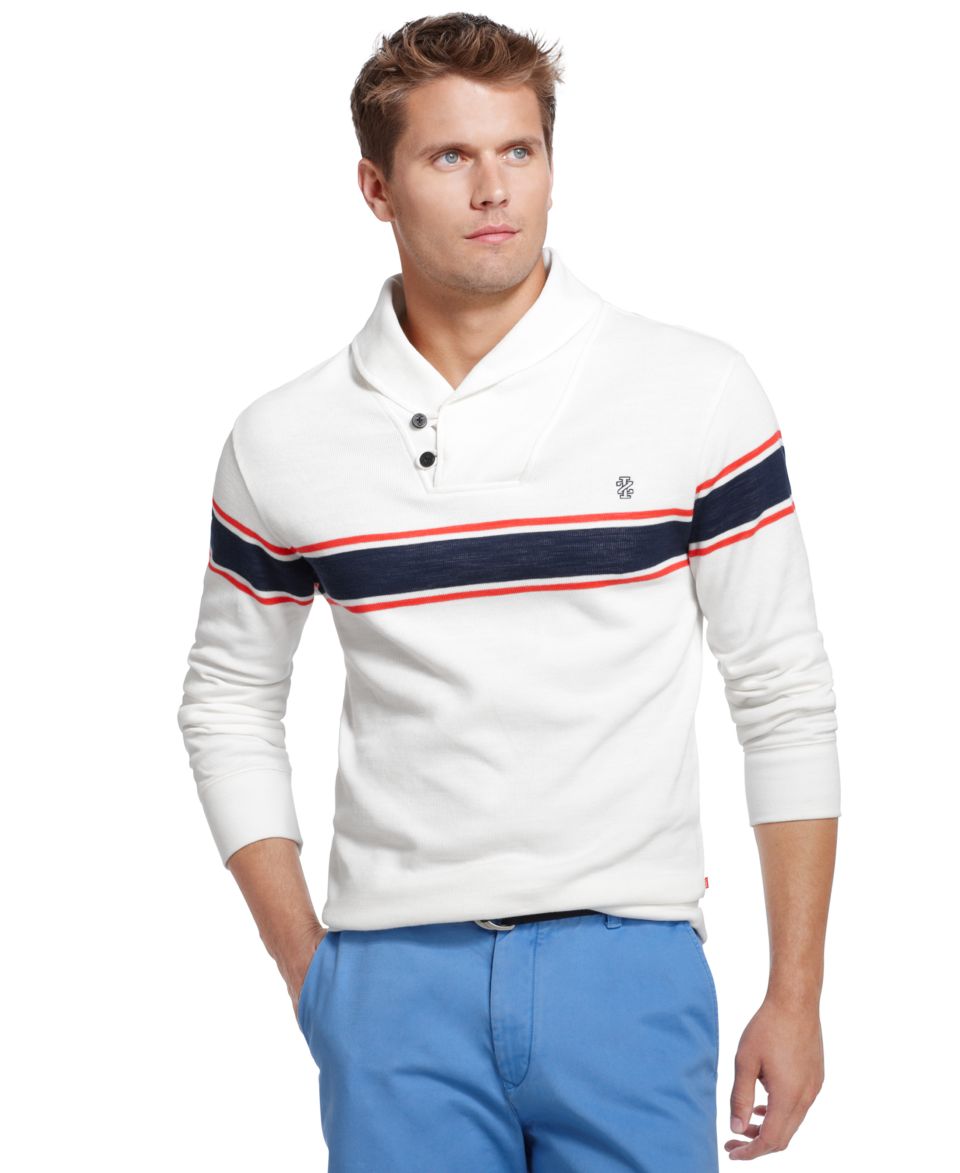 Izod Sweaters, Clearwater Voyage Striped Sweater   Mens Sweaters