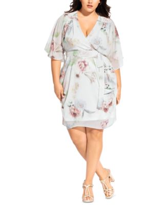 macys plus size wrap dress