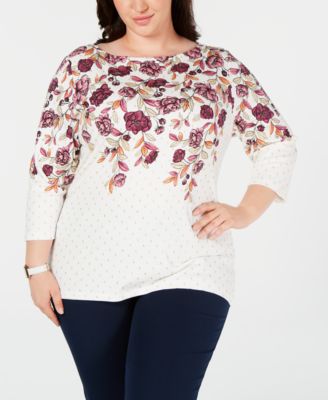 macys plus size tops karen scott