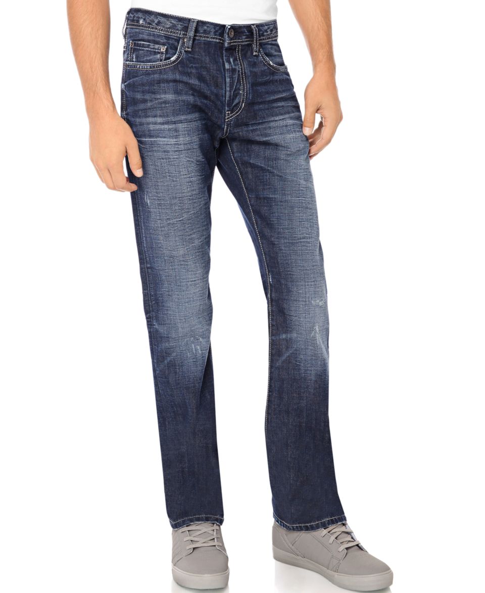 Buffalo David Bitton Jeans Six, Straight Leg Fit   Mens Jeans