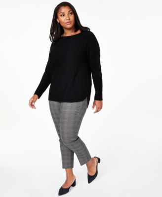 macys cashmere sweaters plus size