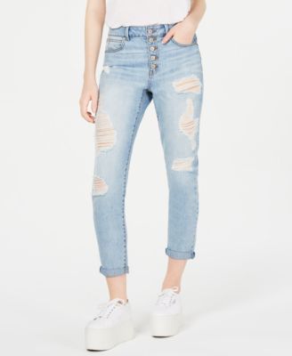 button fly mom jeans