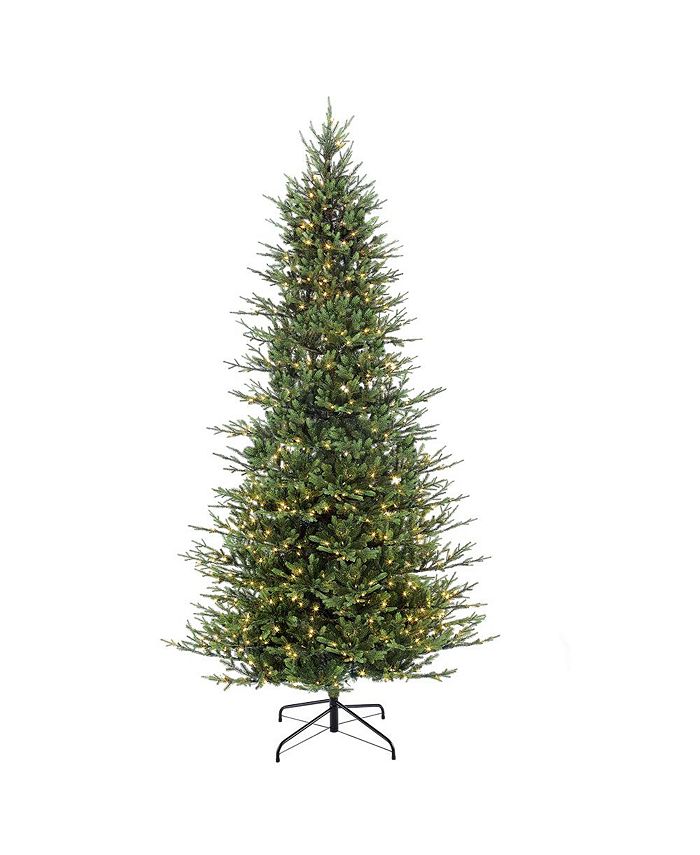 Puleo International 9 Ft Pre Lit Slim Balsam Fir Artificial Christmas Tree With 800 Ul Listed Clear Lights Reviews Shop All Holiday Home Macy S Slim prelit christmas trees come with hinged branches, which make setting up the christmas tree super easy and only takes a matter of minutes. international 9 ft pre lit slim balsam fir artificial christmas tree with 800 ul listed clear lights