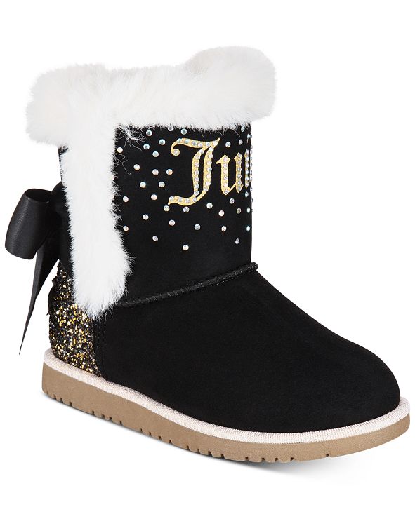 Juicy Couture Little Girls Black Cozy Boots & Reviews - All Kids & Baby ...