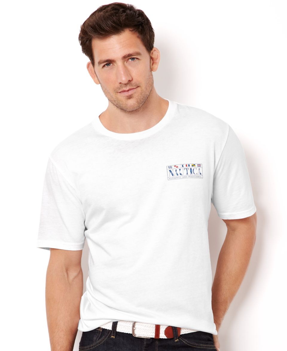 Nautica Big and Tall T Shirt, Square Knot Tee   Mens T Shirts