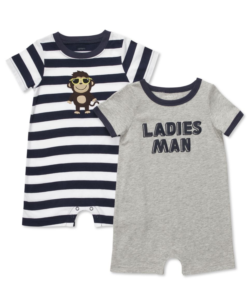 Carters Baby Set, Baby Boys Monkey/Ladies Man 2 Pack Romper Set