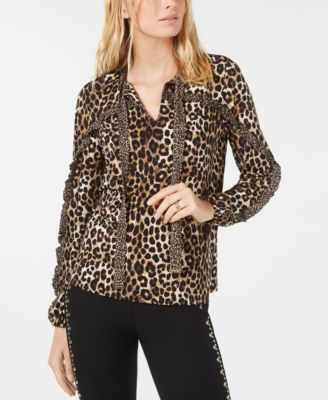 leopard print blouse macy's