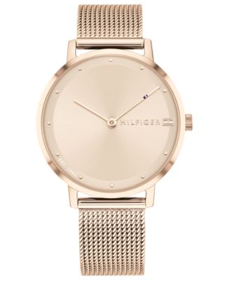 tommy hilfiger women's watch rose gold